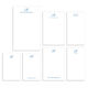 Elegant Script Initial 7 Notepad Set Image 3 of 3
